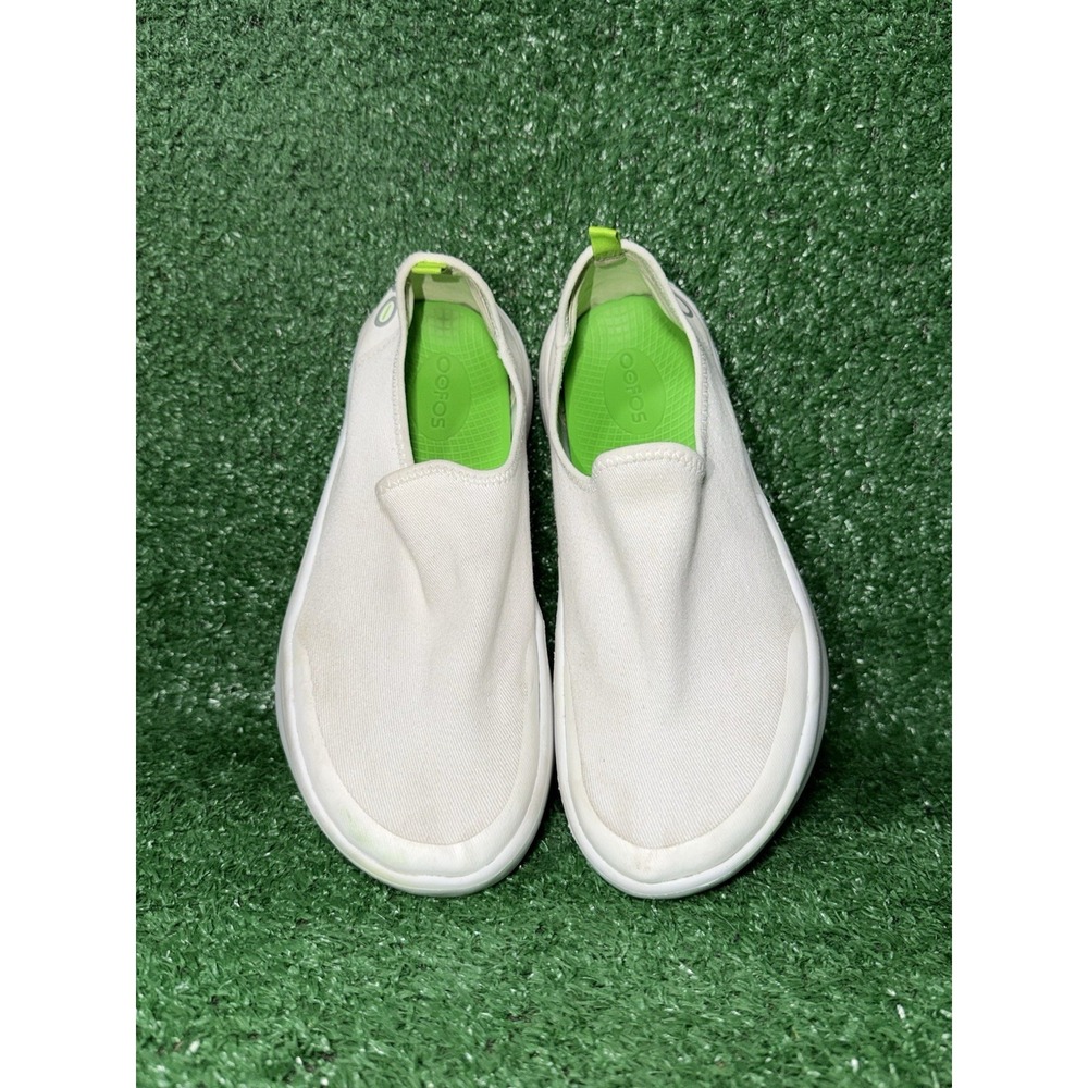 OOFOS Womens Size 7 Oomg eeZee Low Shoes White Loafers Recovery Slip On Sneakers - Picture 6 of 9